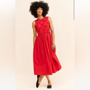 Valentine’s Day Red Bow Midi Dress ♥️🌹